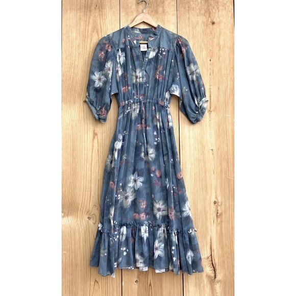 Candi Jones California Vintage Floral Long Dress Sz Small - Picture 1 of 5